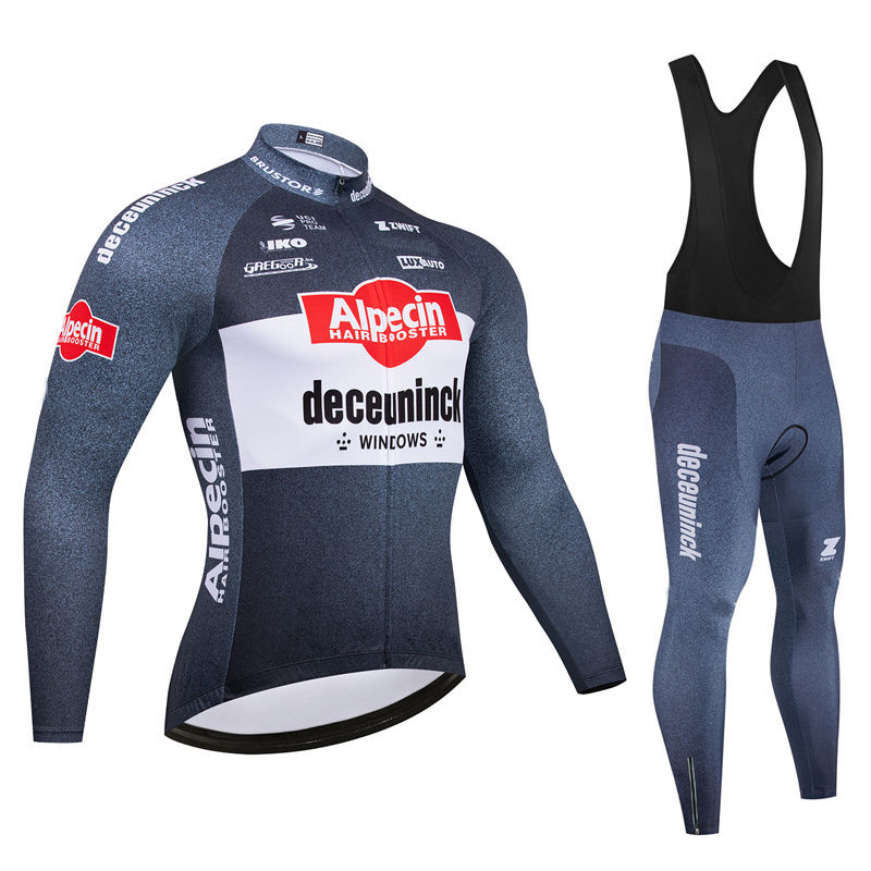 Cycling Bib Shorts - Alpecin Team الرجال الدراجات جيرسي طويلة