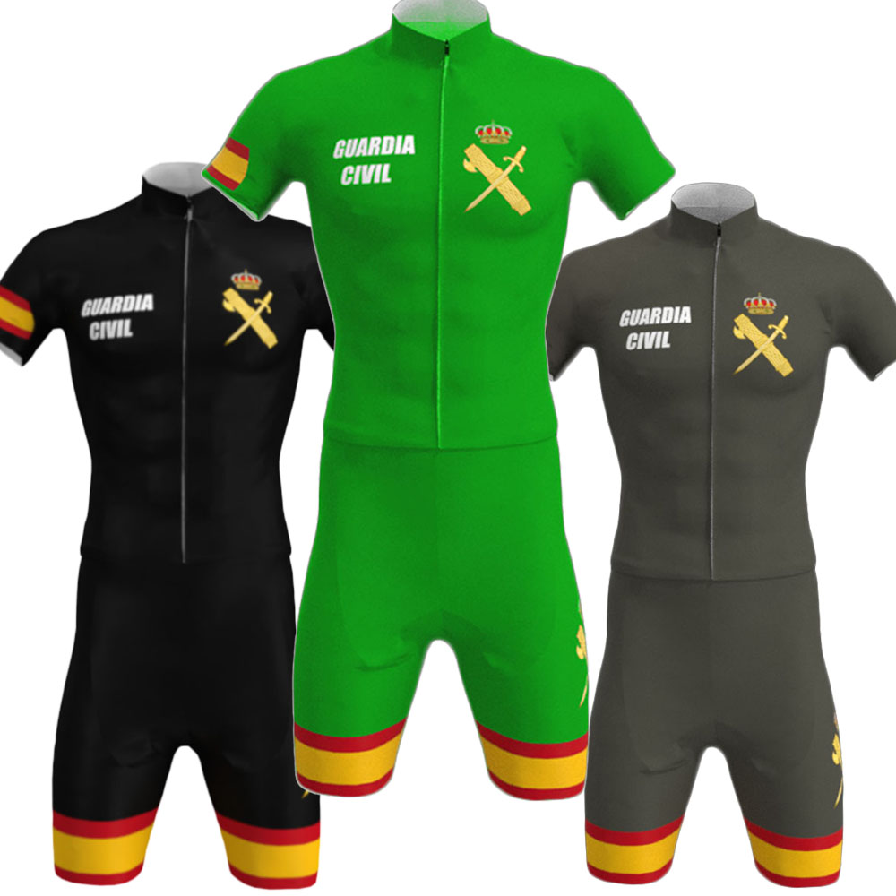Cycling Bib Shorts - مجموعة جيرسي لركوب الدراجات الخضراء للرجال